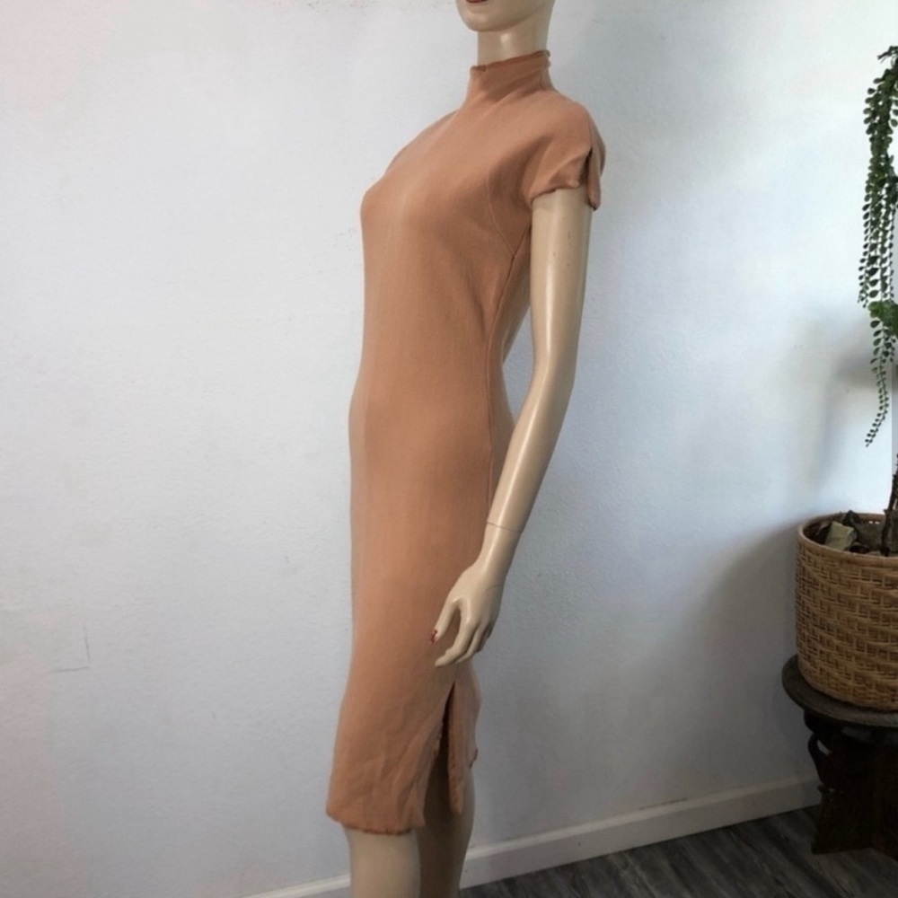 Vintage Istante VERSACE 100% wool tailored midi dress